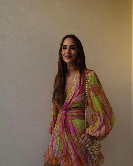 Dames Boheemse mini zomerjurk - Holly