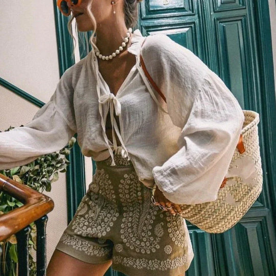 Dames Floral Zomer Shorts - Brea