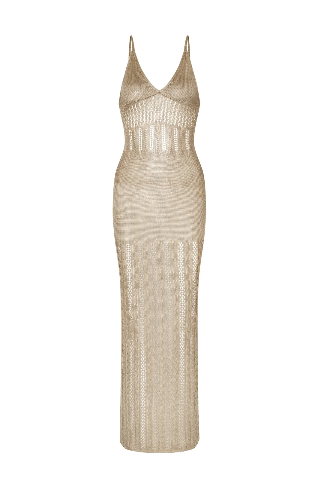 Dames Gebreide split strandjurk - Andy