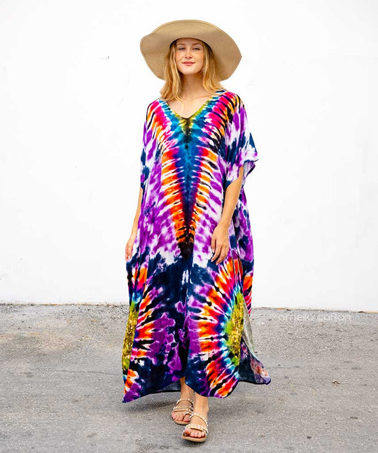 Dames Hawaiian Style Maxi Zomerjurk - Salve