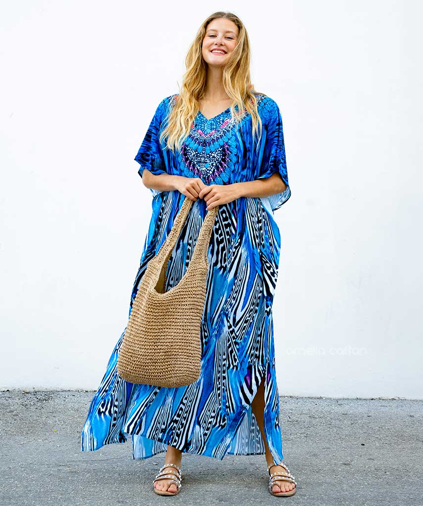 Dames Hawaiian Style Maxi Zomerjurk - Salve