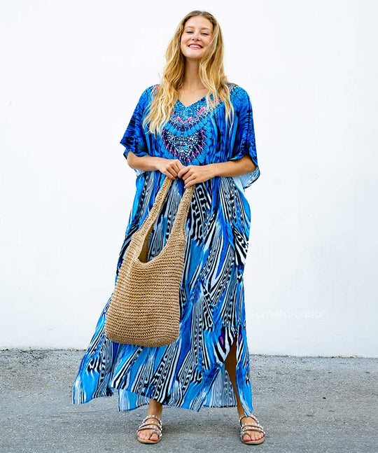Dames Hawaiian Style Maxi Zomerjurk - Salve
