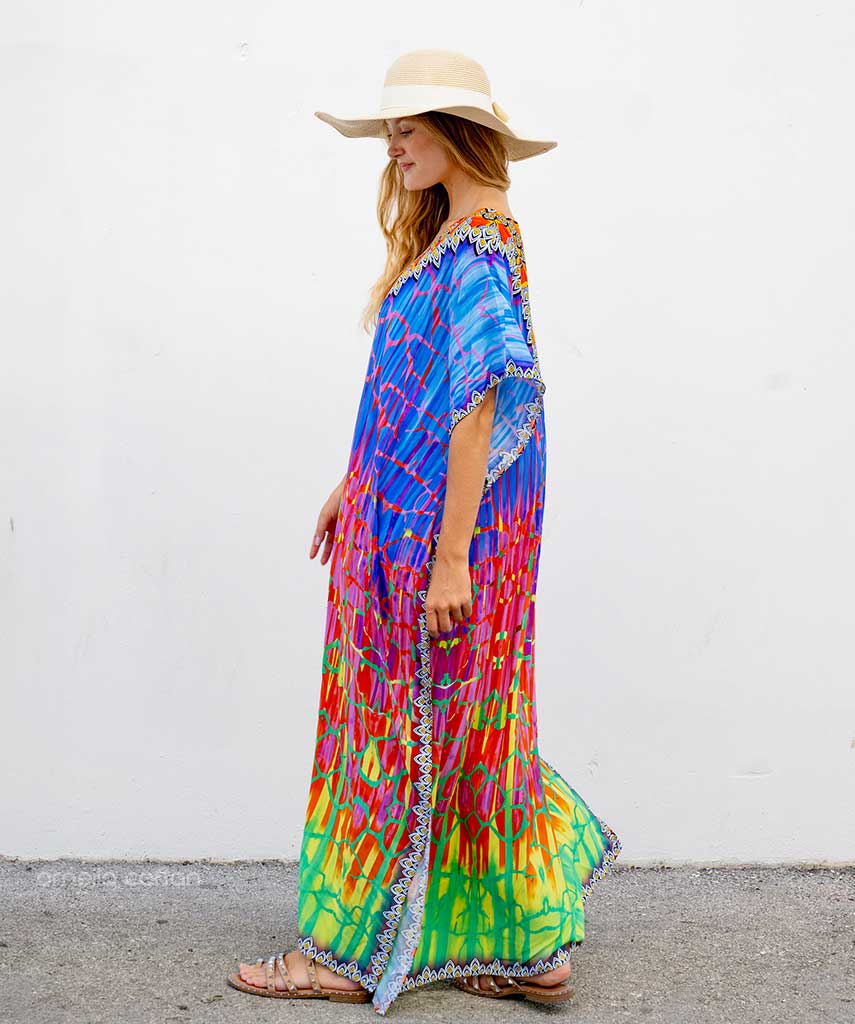 Dames Hawaiian Style Maxi Zomerjurk - Salve