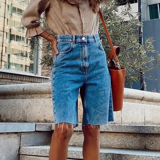 Dames Hoge Taille Casual Shorts - Dora