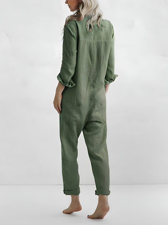 Dames Jumpsuit met Lange mouwen - Sanne