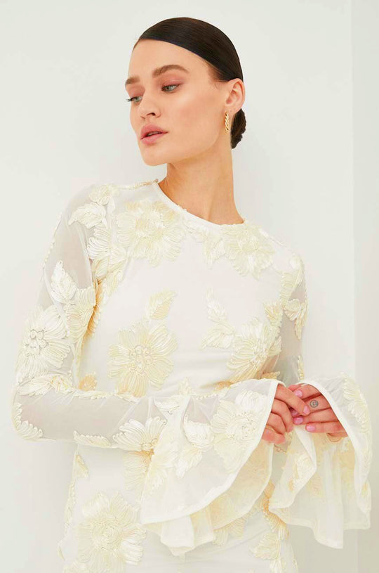 Dames Mini Zomerjurk met Bloemenborduurwerk - Isabella