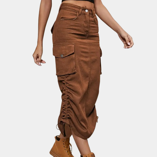 Dames Retro Stijl Cargo Rok - Emma