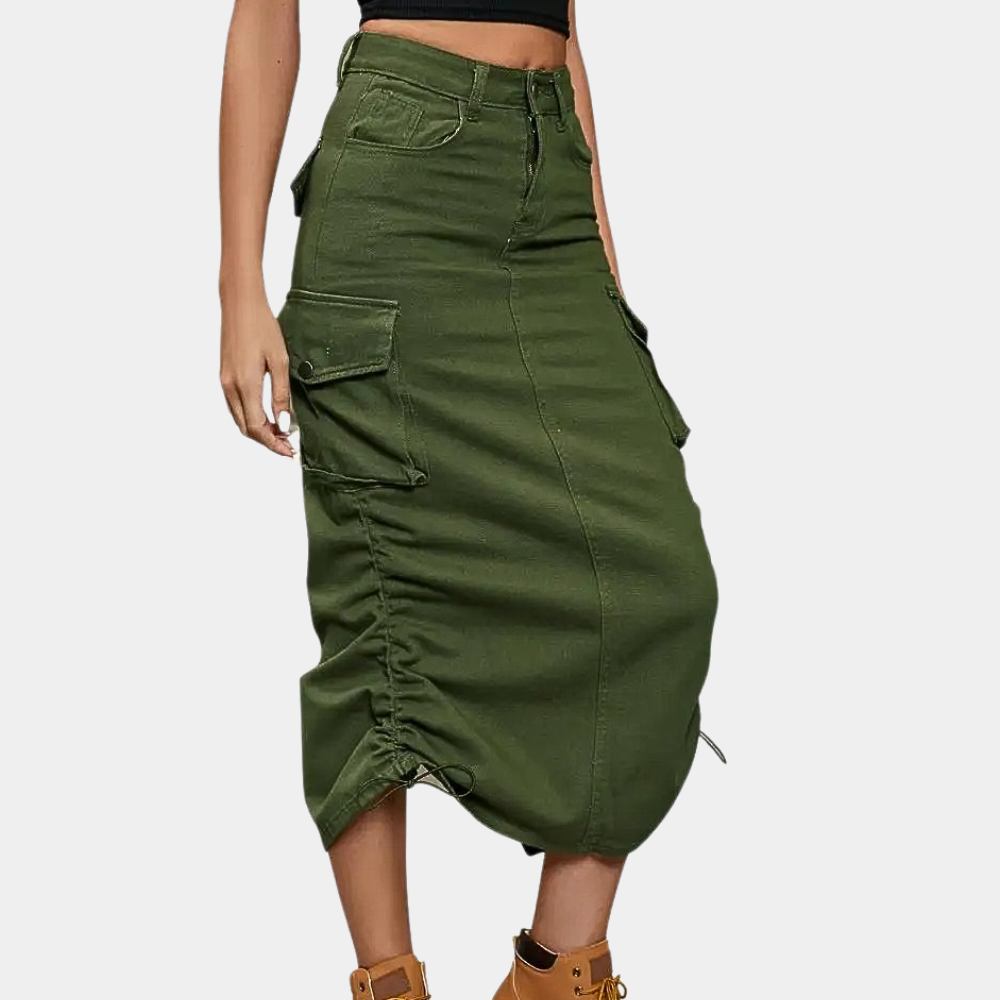 Dames Retro Stijl Cargo Rok - Emma