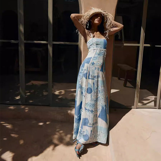 Dames Slip Maxi Zomerjurk - Valentin