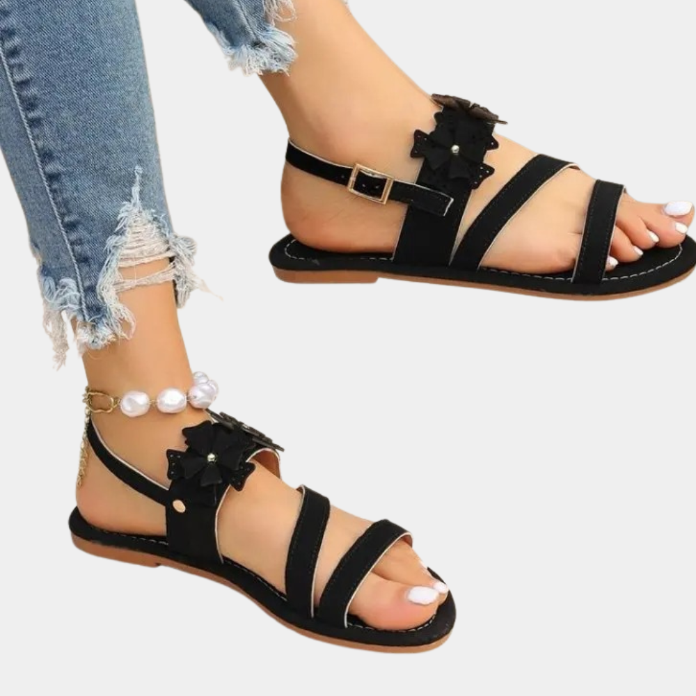 Dames Stijlvolle Platte Sandalen - Enrica