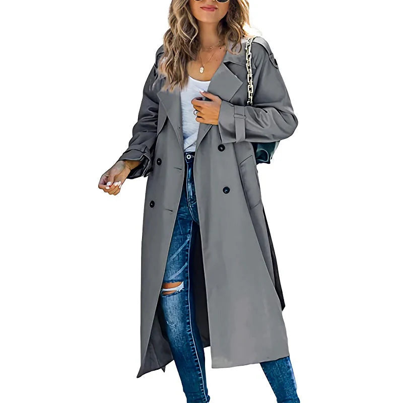 Dames Trenchcoat | Tijdloos Design & Verstelbare Taille