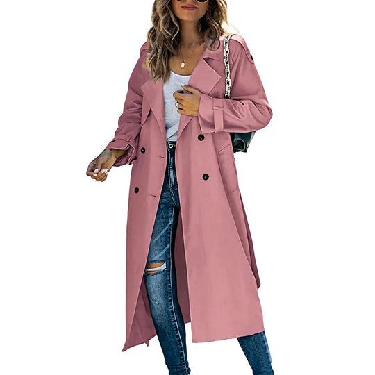 Dames Trenchcoat | Tijdloos Design & Verstelbare Taille