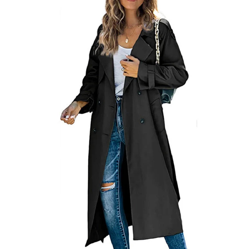 Dames Trenchcoat | Tijdloos Design & Verstelbare Taille