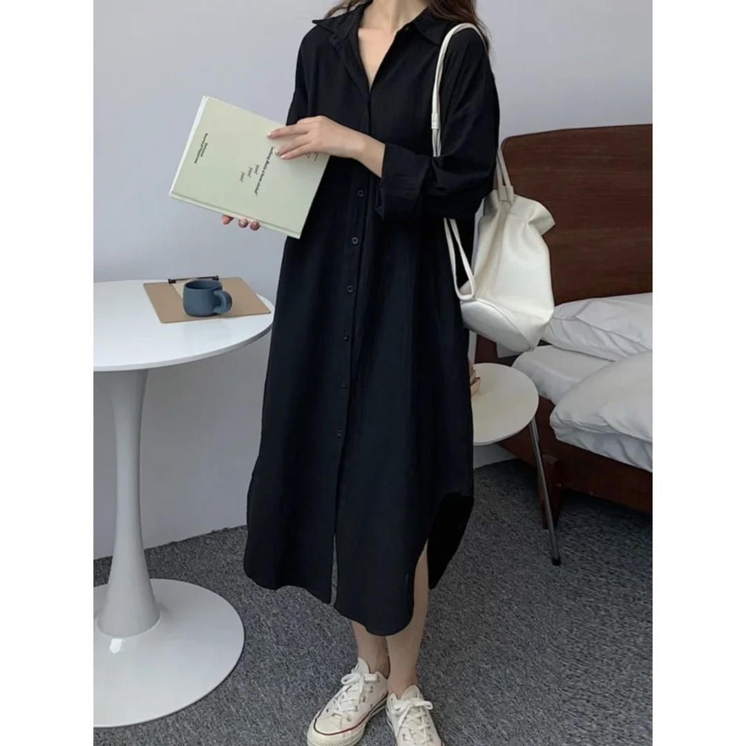 Dames Vintage Midi Blouse Jurk - Diana