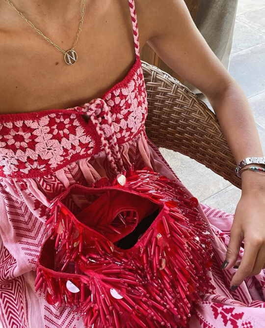 Dames Vloeiende Maxi Zomerjurk - Rosa