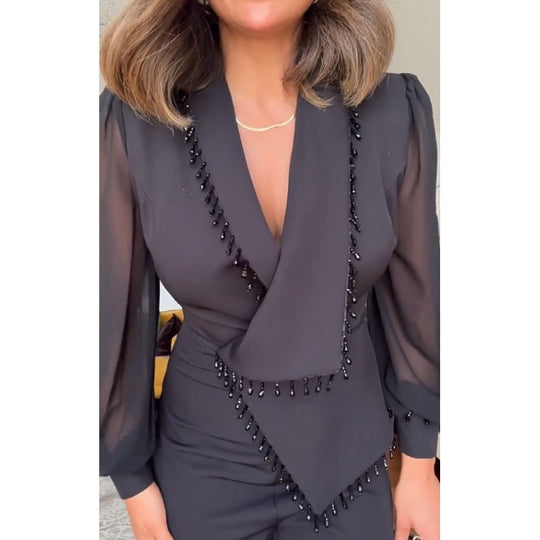 Dames Zwarte Formele Jumpsuit - Marie