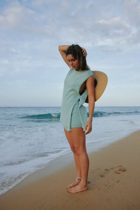 Dames zomer strandshirt en short - Sophie