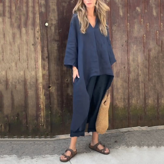 Dames zomerbroek en lange rug set- Marissa