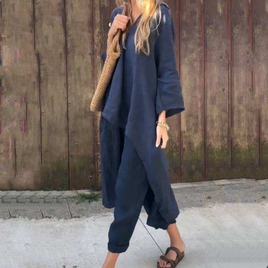 Dames zomerbroek en lange rug set- Marissa