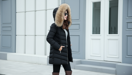 Dames Donsjack met Bontkraag | Warm Winterjack 6