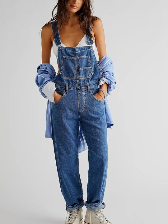 Denim Overall Dames | Verstelbare Bretels & Praktische Zakken