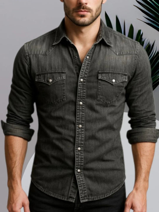 Denim overhemd Heren | Tijdloos Design & Makkelijk te Layeren
