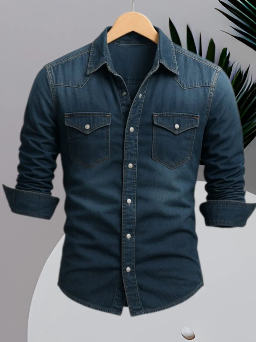 Denim overhemd Heren | Tijdloos Design & Makkelijk te Layeren