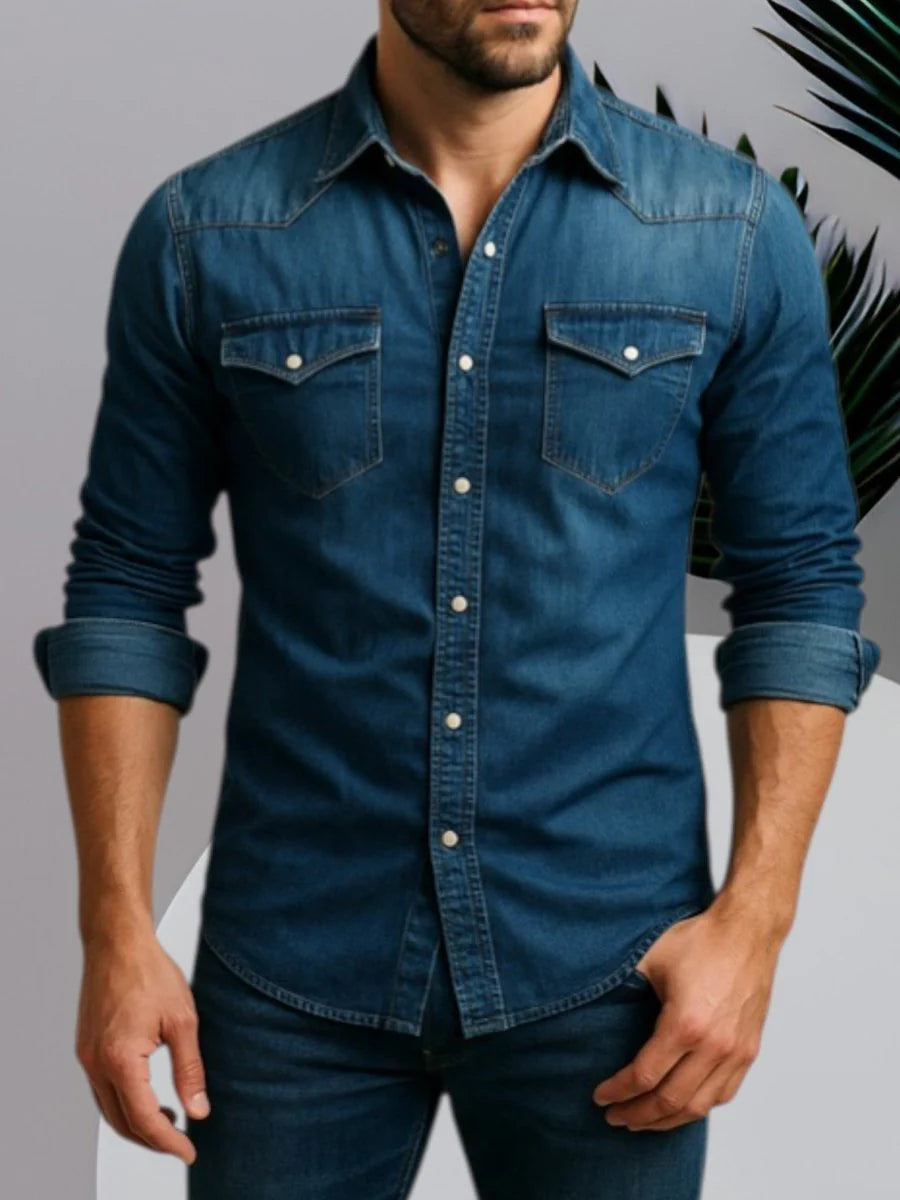 Denim overhemd Heren | Tijdloos Design & Makkelijk te Layeren