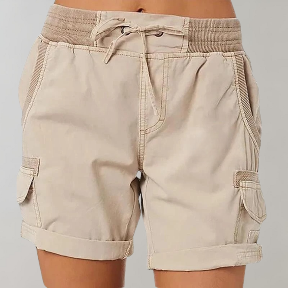 Variant image for Dames Korte Broek Hoge Taille Stijlvol en Comfortabel - Dorthea-1