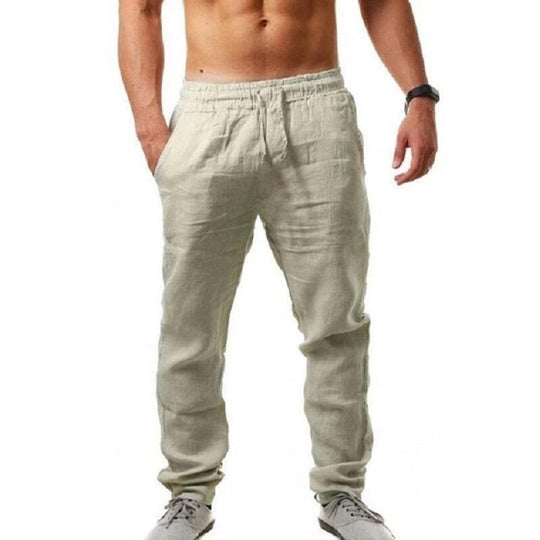 Dario - Lichtgewicht zomerse linnen broek voor heren
