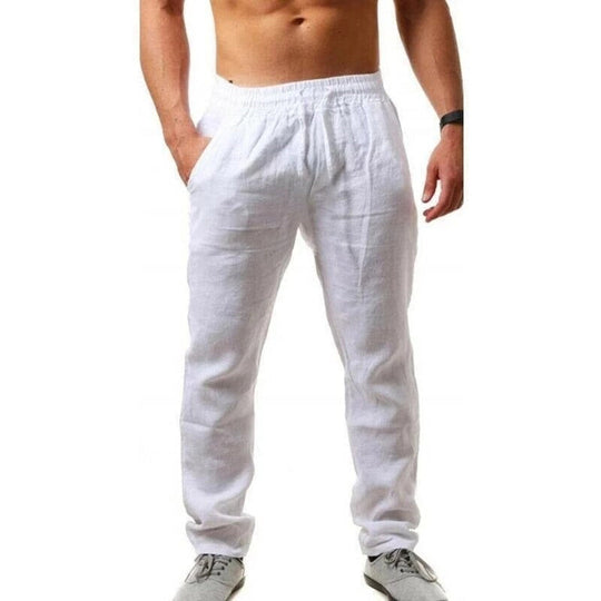 Dario - Lichtgewicht zomerse linnen broek voor heren