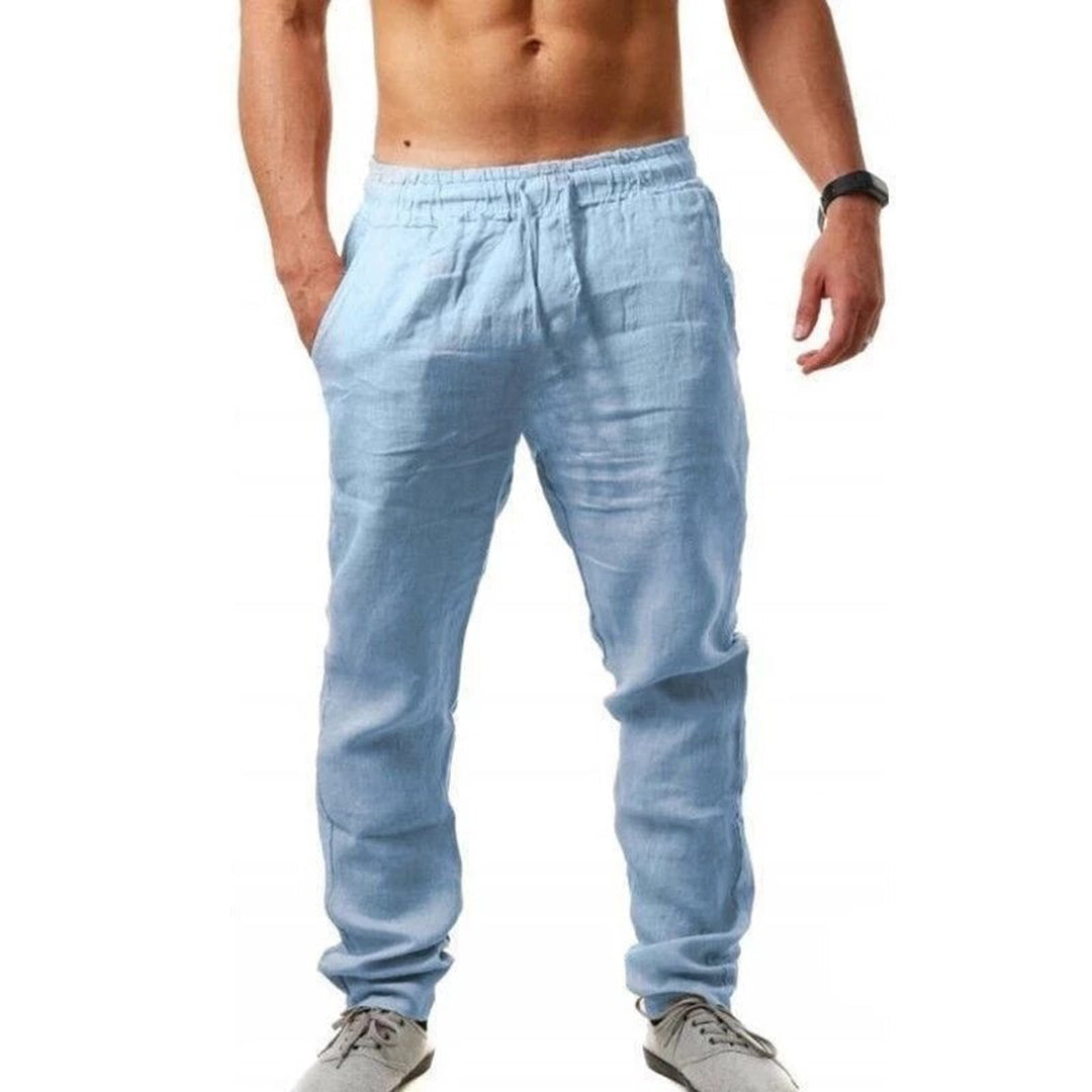 Dario - Lichtgewicht zomerse linnen broek voor heren