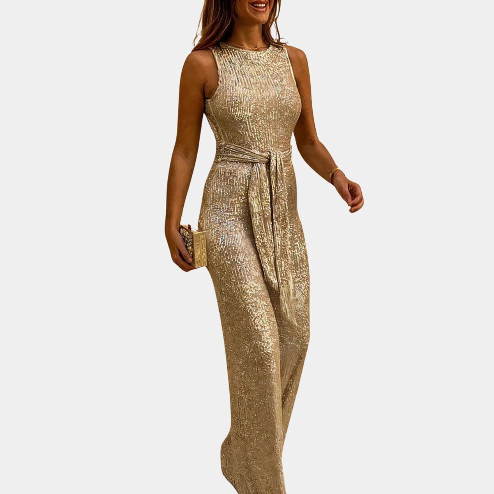 Elegante feestelijke glitterjumpsuit voor dames - Monica