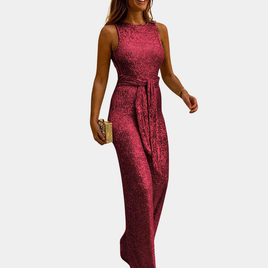 Elegante feestelijke glitterjumpsuit voor dames - Monica