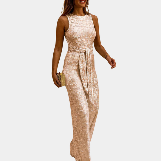 Elegante feestelijke glitterjumpsuit voor dames - Monica