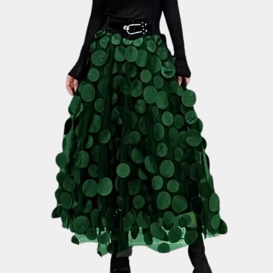 Variant image for Dames Lange Zwarte Rok Elegante Stijl - Seraphina-6