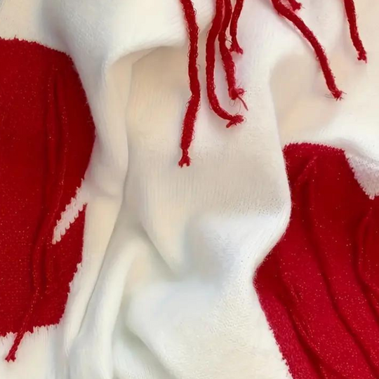 Ella - Gebreide trui met hartjes voor dames