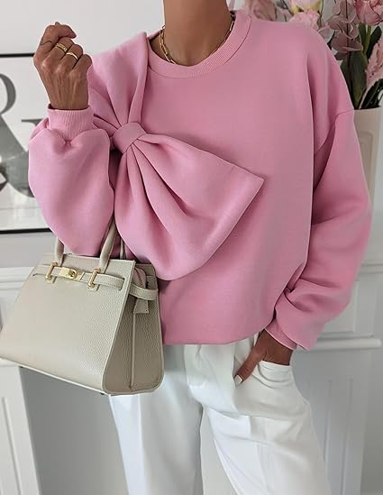 Evelyn - Modieuze trui met gebreide boorden