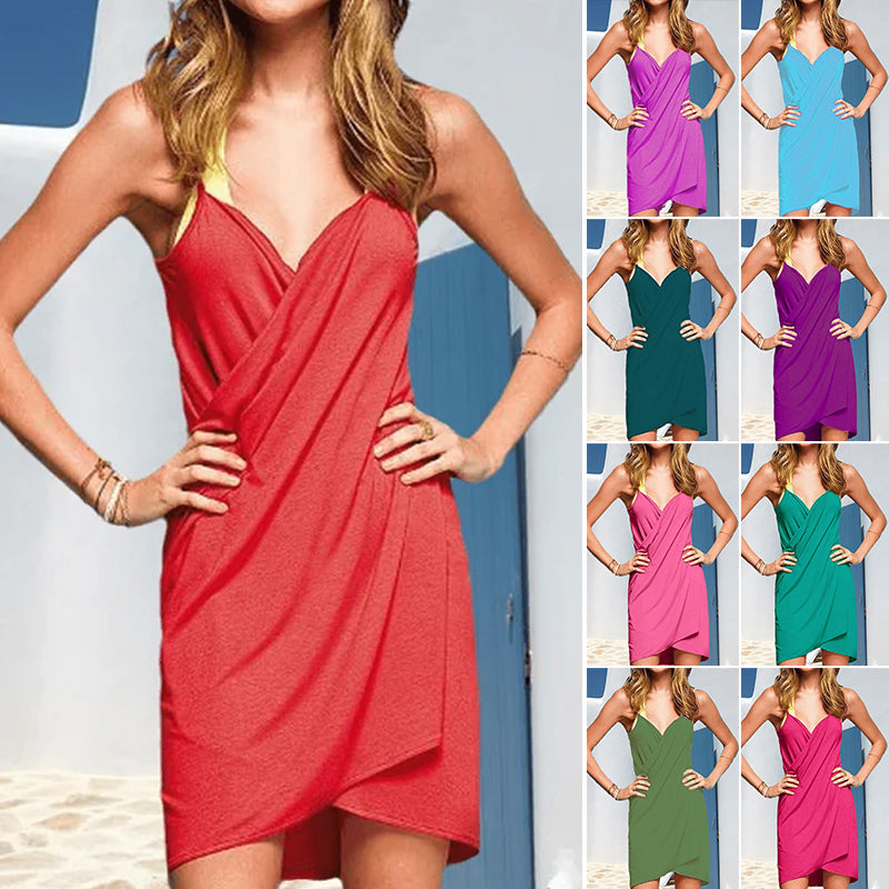Dames Lange Wikkel Jurk Elegante Zomerlook - Lisa-2