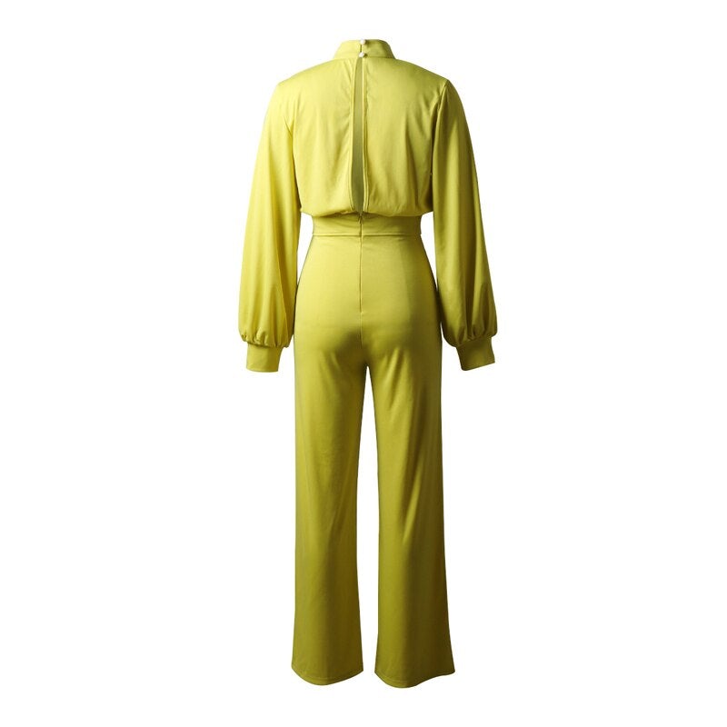 Formele elegante dames jumpsuit met lange mouwen - Evelyn
