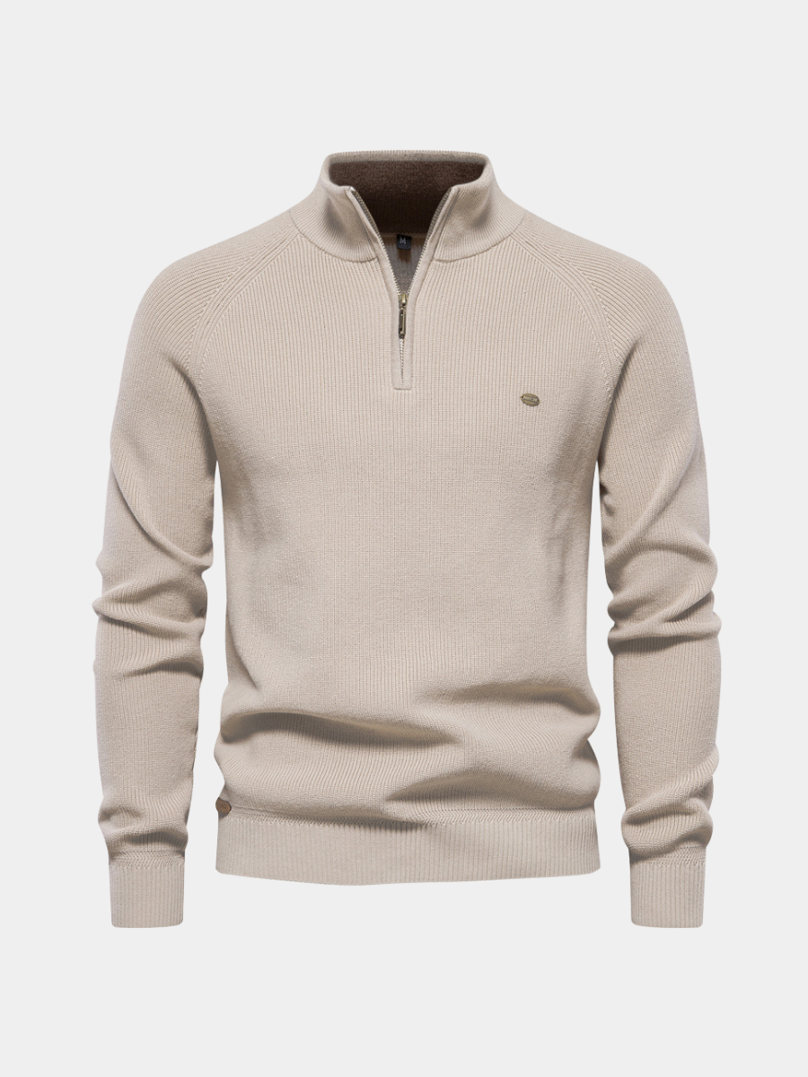 Half-Zip Trui Heren | Ademend Warm & Zacht Draaggevoel