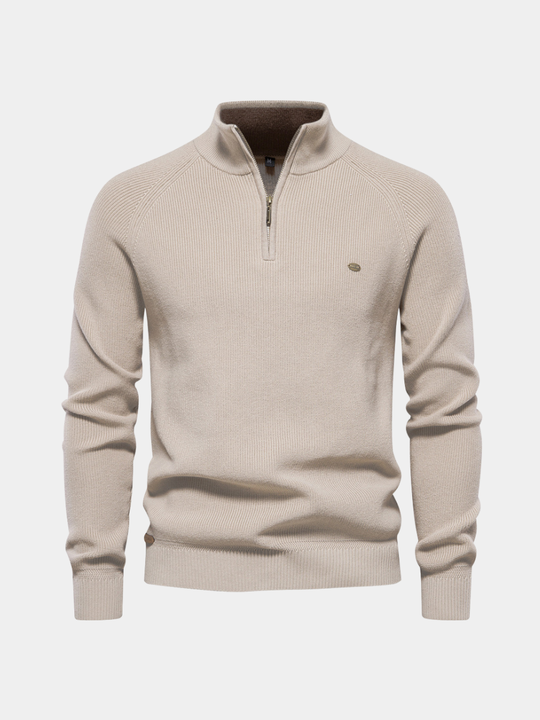 Half-Zip Trui Heren | Ademend Warm & Zacht Draaggevoel