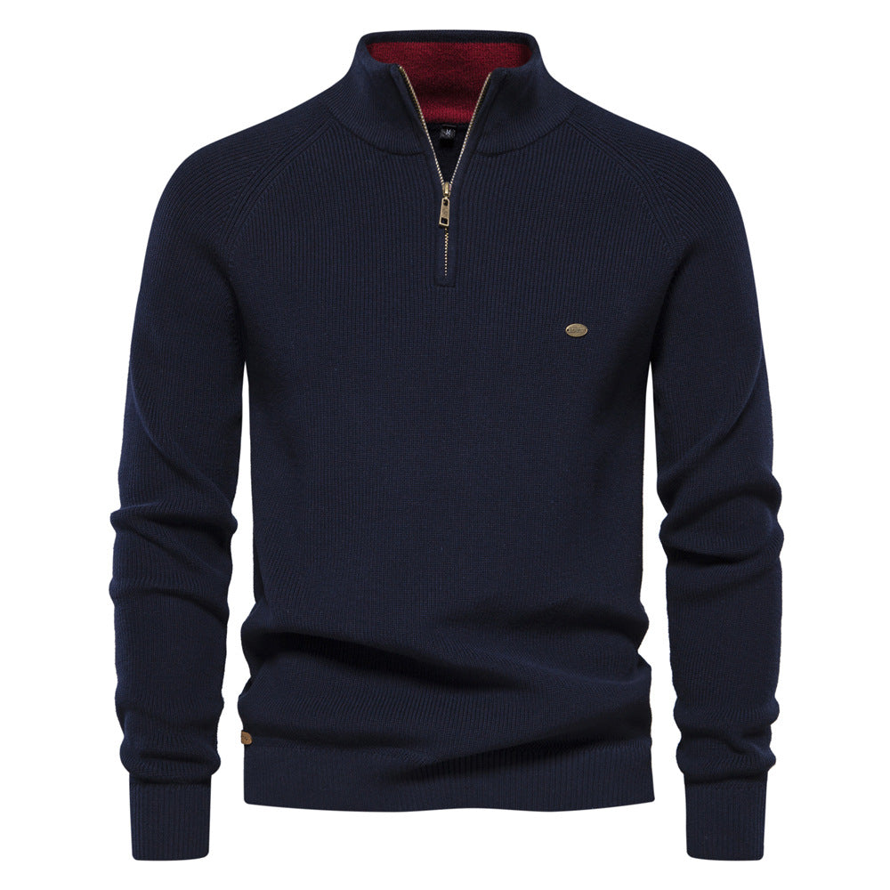 Half-Zip Trui Heren | Ademend Warm & Zacht Draaggevoel
