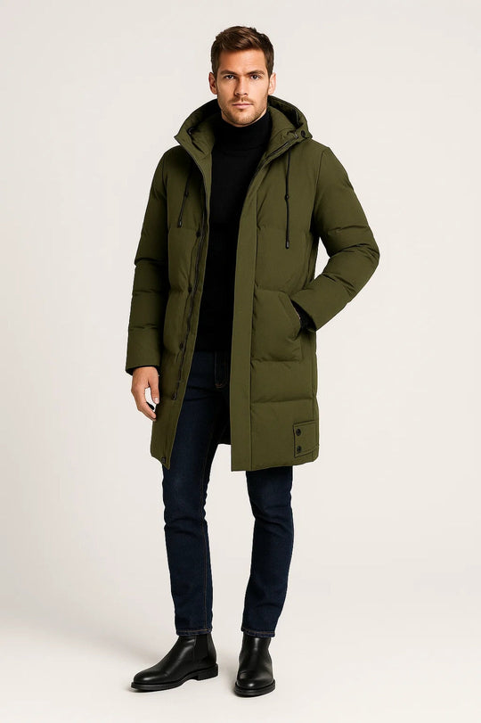 Heren Parka Jas | Verstelbare capuchon | Wind- en kouwerend voor winter