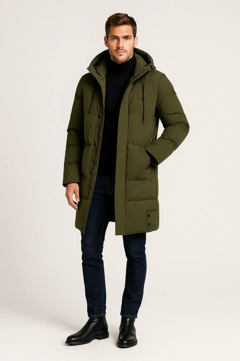 Heren Parka Jas | Verstelbare capuchon | Wind- en kouwerend voor winter