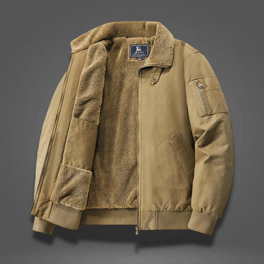 Heren bomberjack | Warm gevoerd & windwerende boorden