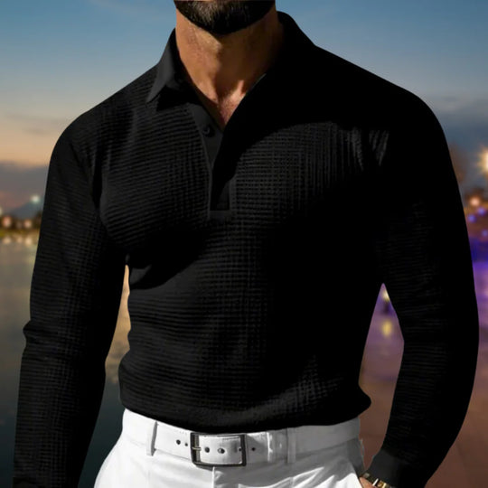 Heren polo sweater | Polokraag & Warm Draagcomfort