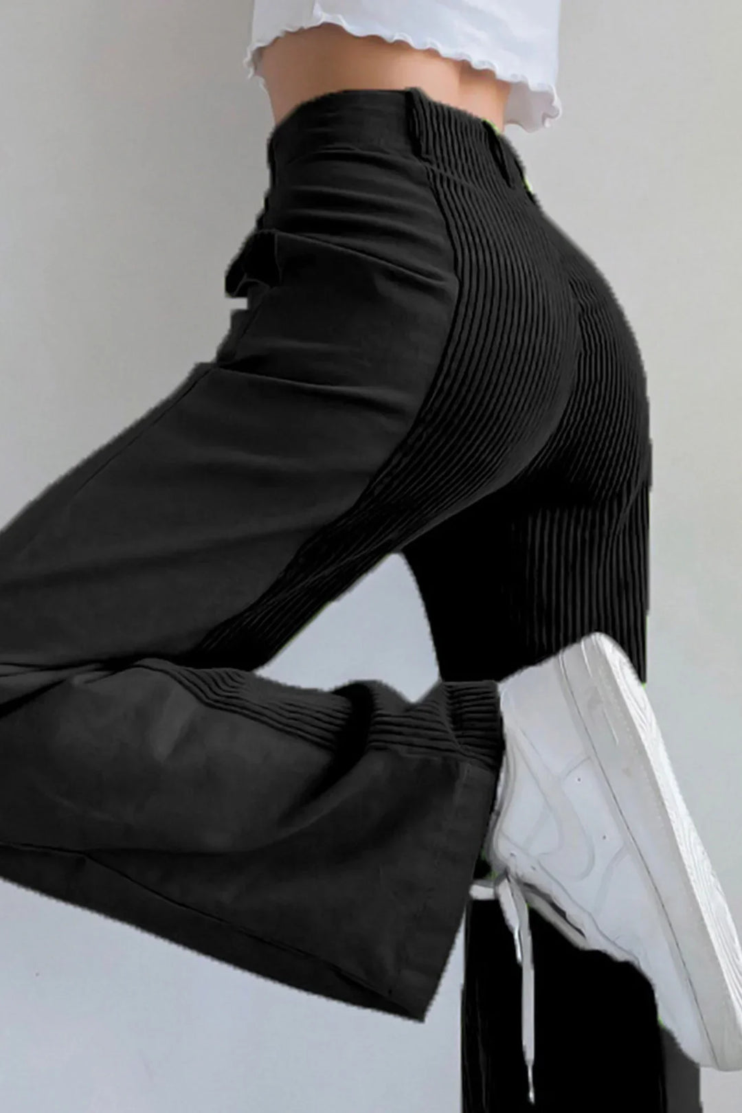 Diana - Hoog Getailleerde Corduroy Broek voor Dames