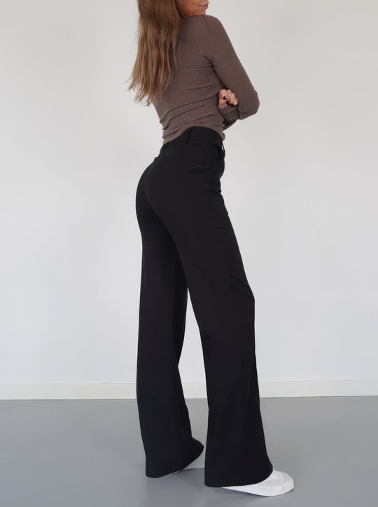 High waist pantalon dames | Rechte pijpen & flatterend silhouet
