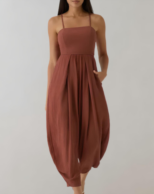 Dames Jumpsuit Zwart Elegante Spaghettibandjes - Cloe-4